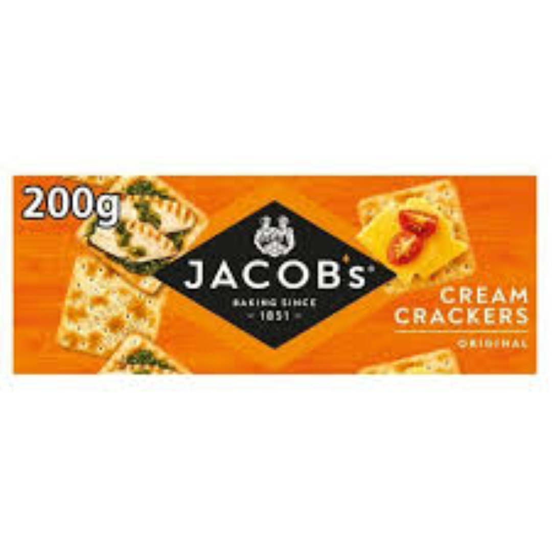 JACOBS CREAM CRACKERS 200G